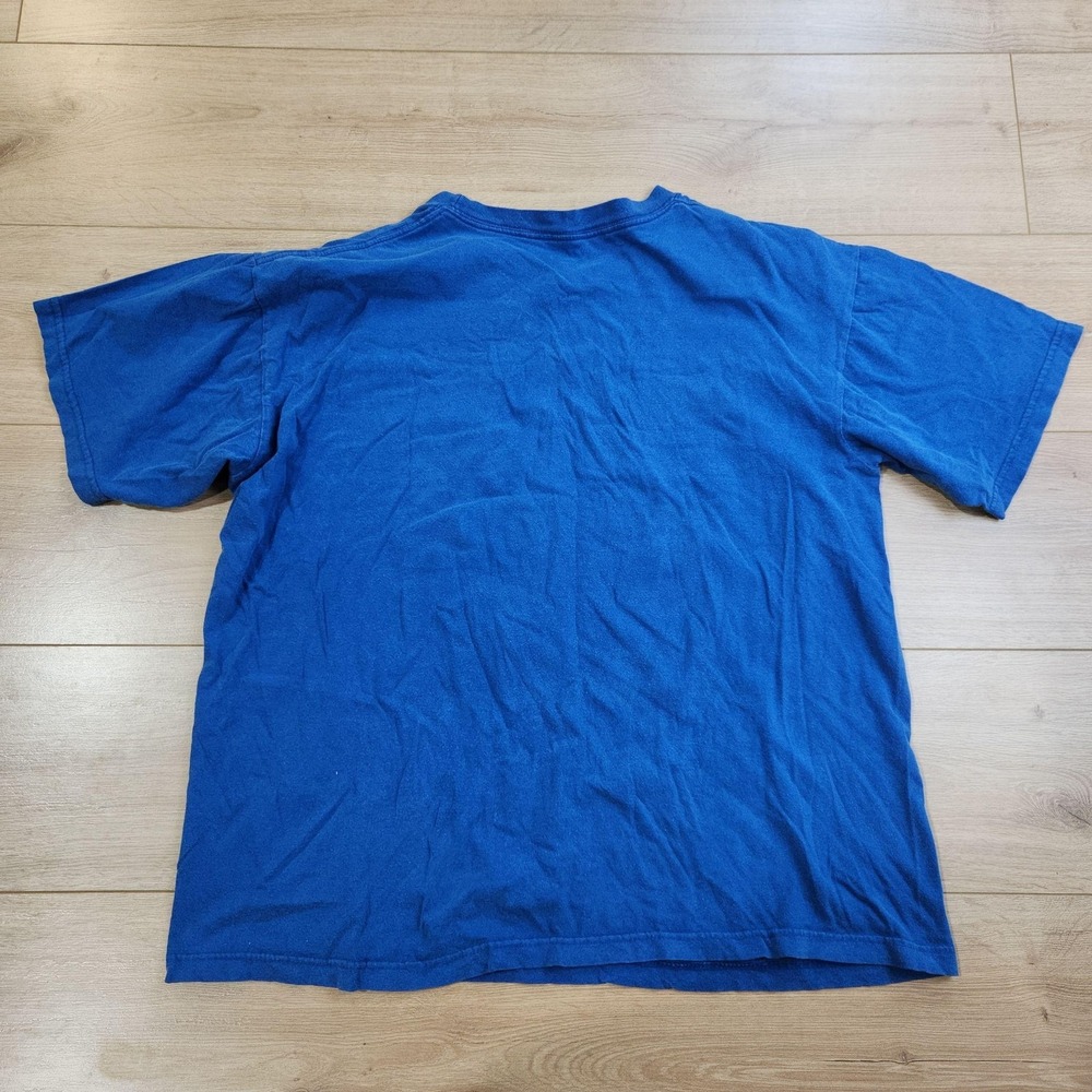 Vintage New York Giants Shirt Mens Large Blue NFL Football Taz Looney Tunes 90s - Picture 3 of 7